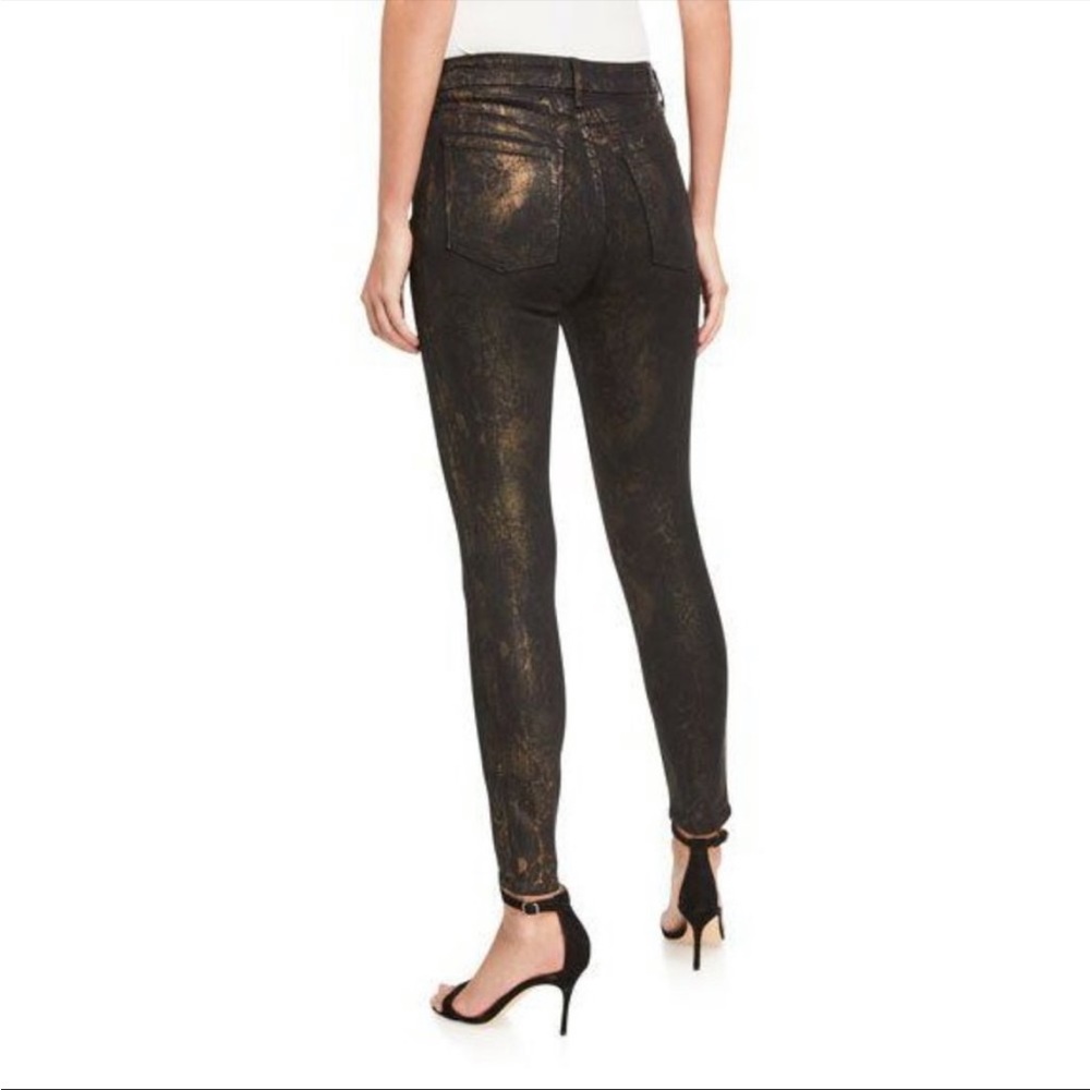 SALE 30% OFF | NWOT 7 For All Mankind Ankle Skinny Jeans Black Marble Foil - Picture 2 of 13